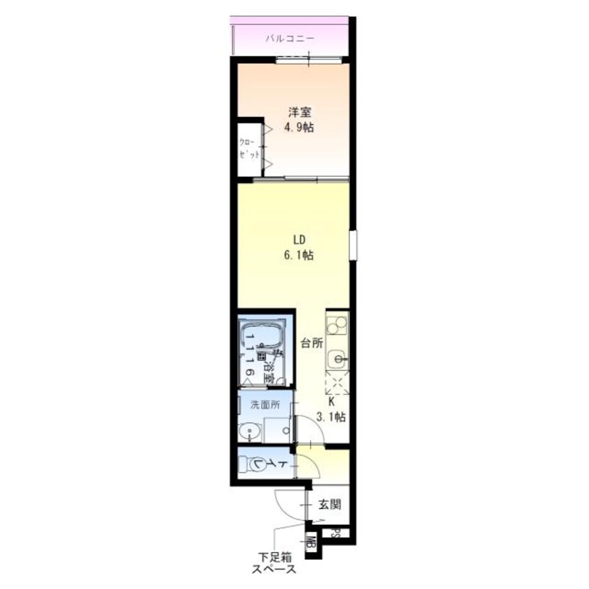 間取図 フジパレス高石Ⅰ番館