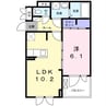 ミッテ１号館 1LDKの間取り