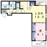 ミッテ１号館 1LDKの間取り