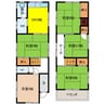 上之町　貸家 5DKの間取り