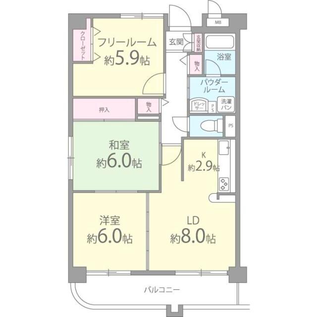 間取り図 ウィステリア（和泉市）