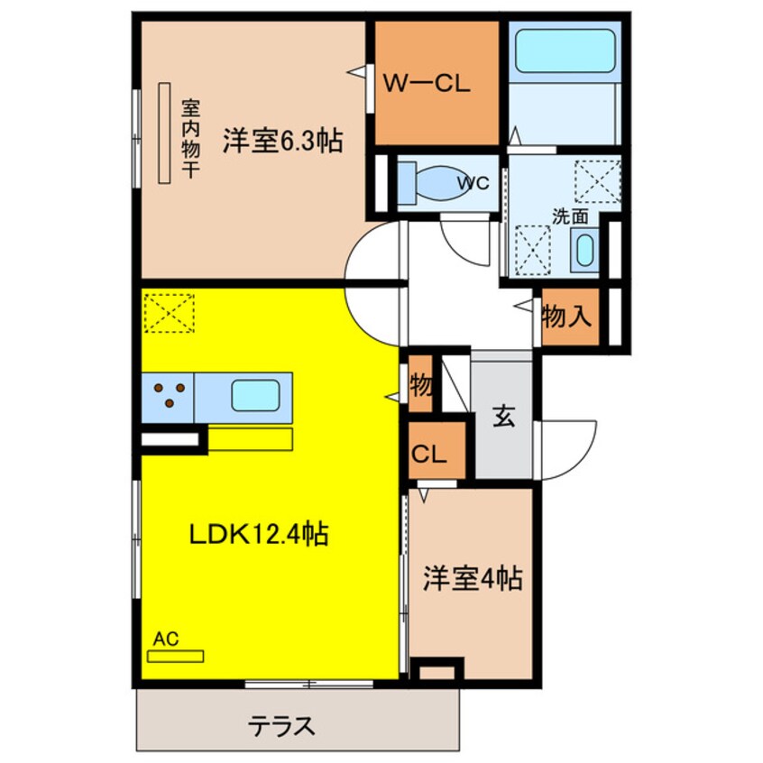 間取図 フォンテーヌ