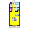 フィアスコート北助松Ⅰ 1Rの間取り
