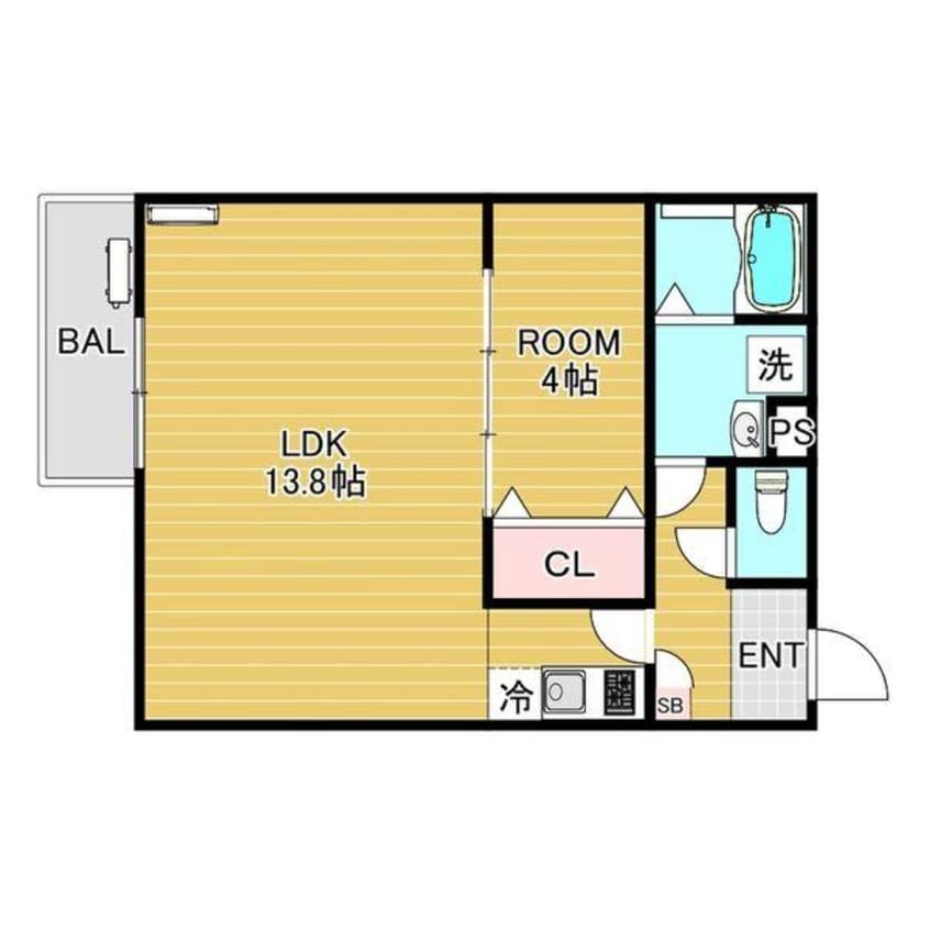 間取図 ジーメゾン泉大津イエナス