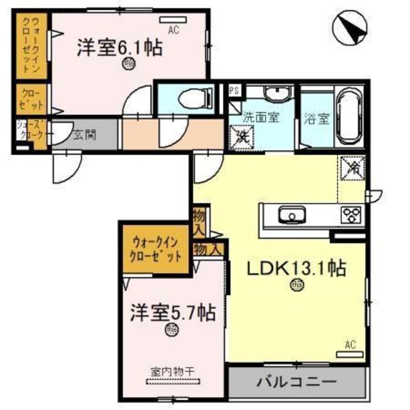 間取図 D-room和泉府中　檸檬の丘