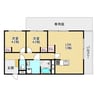 Ｃｈａｉｎｏｎ高石 2LDKの間取り