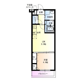 間取図 フジパレス泉大津駅西