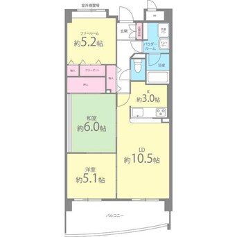 間取図 シャルマン和泉