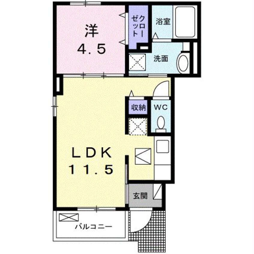 間取図 プロムナード箕形