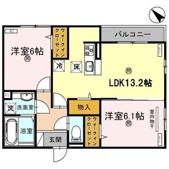 間取図 トリシア　クレール