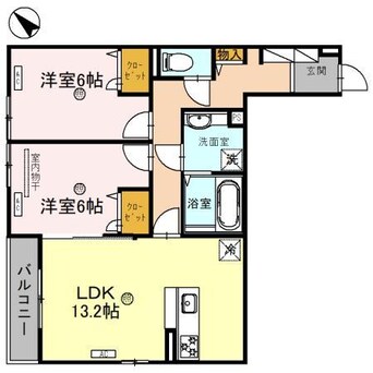 間取図 トリシア　クレール