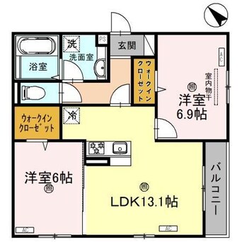 間取図 トリシア　クレール