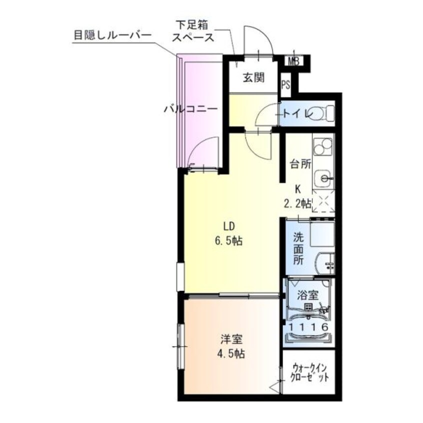 間取図 フジパレス西取石Ⅰ番館