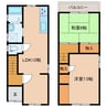 鳳東町5丁戸建 2LDKの間取り