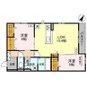 East Hills 2LDKの間取り