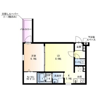 間取図 フジパレス高石駅西Ⅲ番館