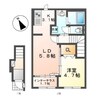 エテルネル8 1LDKの間取り
