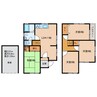 北野田戸建 4LDKの間取り
