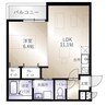 グランハイツ西喜 1LDKの間取り