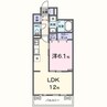 Garden　浜プラス 1LDKの間取り