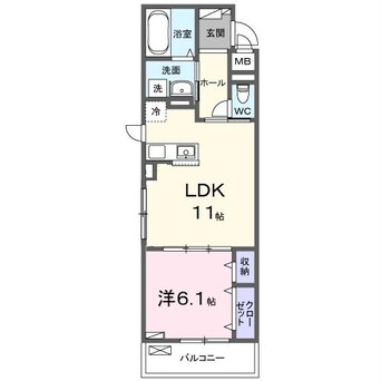 間取図 Garden　浜プラス
