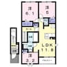 ポンテ　アルト　池上　A 3LDKの間取り