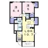 ポンテ　アルト　池上　B 2LDKの間取り