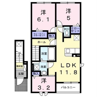 間取図 ポンテ　アルト　池上　B