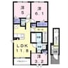 ポンテ　アルト　池上　B 3LDKの間取り