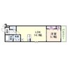 （仮称）フジパレス池浦町４丁目B棟 1LDKの間取り