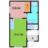 ISE伊勢住宅綾園7803 1DKの間取り
