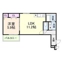 カーサ綾園の間取図