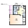 フジパレス羽衣 1Kの間取り