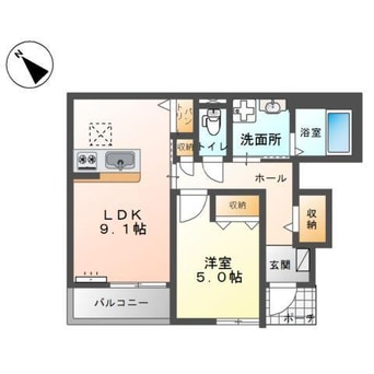 間取図 仮称）泉大津市綾井新築アパート