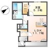 プロスパー 1LDKの間取り