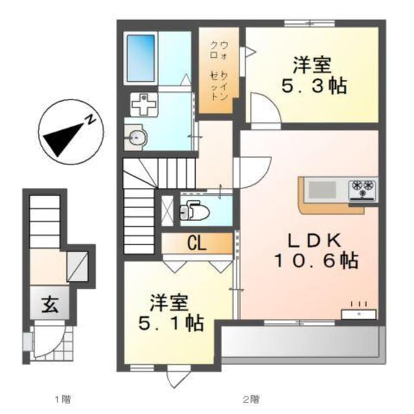 間取図 プロスパー