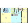ジャパン幸ビル 2DKの間取り
