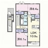 ルリエ 2LDKの間取り
