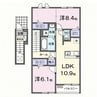 ルリエ 2LDKの間取り