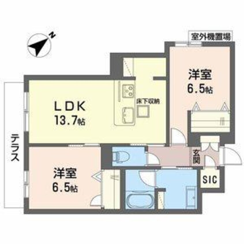 間取図 グランメゾン高師浜