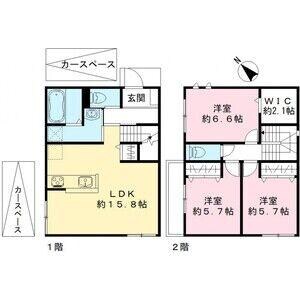 間取り図 松之浜町戸建貸家