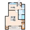 UKハイツⅡ 1Kの間取り