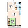 グランディールⅠ（八王寺） 2LDKの間取り