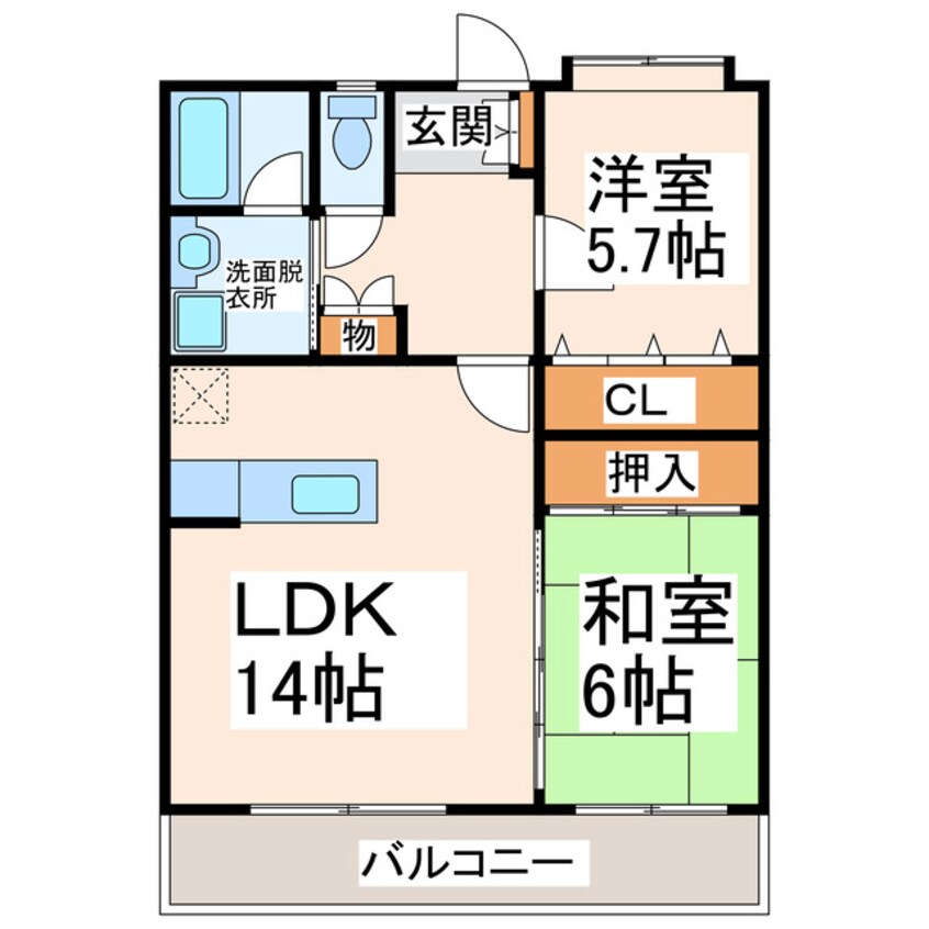 間取図 山王団地弐番館