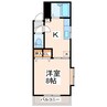 カージェ九品寺 1Kの間取り
