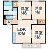 熊本バス（熊本市）/良町 徒歩5分 1階 築30年 3LDKの間取り
