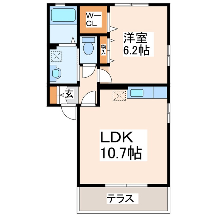 間取図 クレールみゆき