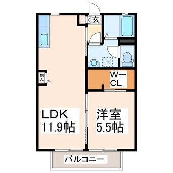 間取図 シャーメゾン不知火