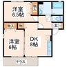 メゾンプレミール 2DKの間取り