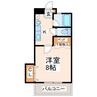グローリーハイム 1Kの間取り